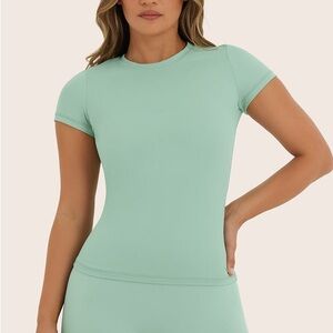 SET Active Mint Green Short Sleeve Tee NWT